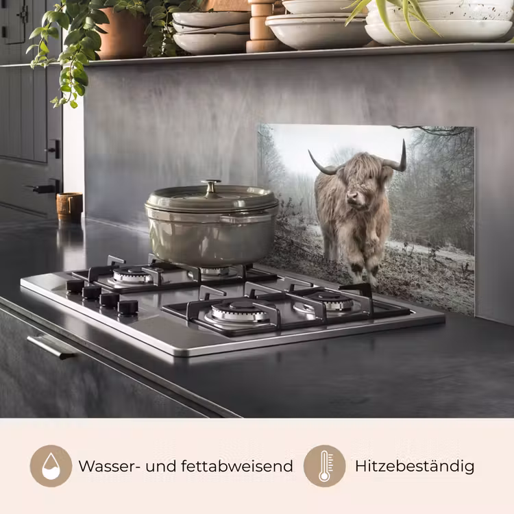 Schotse hooglander - Natuur - Herfst - Dieren - Wild - Bos keuken achterwand spatscherm klein -usp_DE