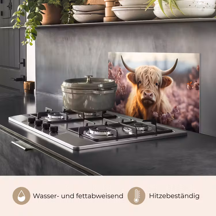 Schotse hooglander - Lente - Hooglanden keuken achterwand spatscherm klein -usp_DE