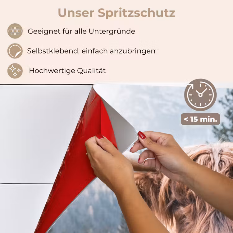 Schotse hooglander - Koe - Dieren - Berg - Natuur keuken achterwand spatscherm klein -spatscherm_DE