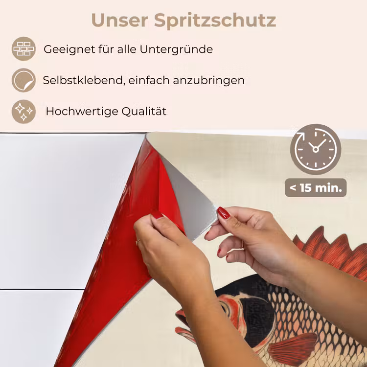 Schubben - Rood - Vis - Vinnen keuken achterwand spatscherm klein -spatscherm_DE
