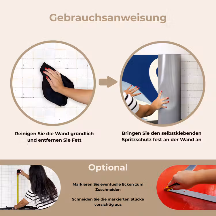 Zwaan - Wit - Snavel - Illustratie keuken achterwand spatscherm klein -gebruiksaanwijzing_DE