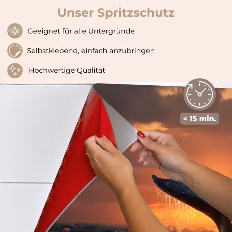 Walvis staart - Water - Zonsondergang keuken achterwand spatscherm klein -spatscherm_DE