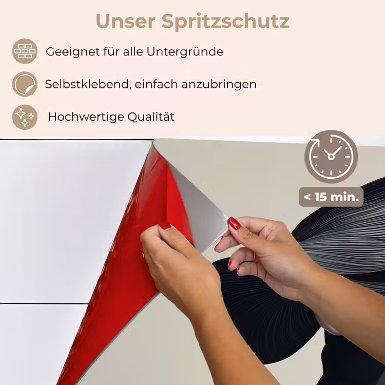 Zwart - Vrouw - Hoed keuken achterwand spatscherm klein -spatscherm_DE