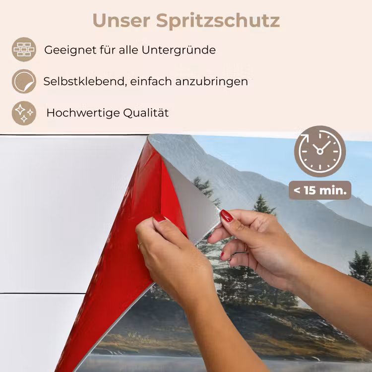 Meer - Mist - Bergen - Landschap keuken achterwand spatscherm klein -spatscherm_DE