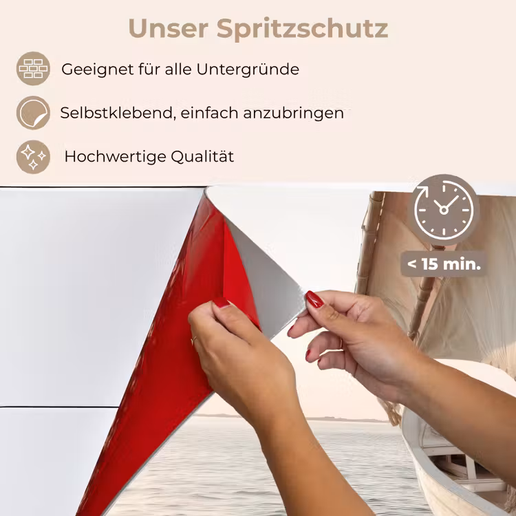 Zeilboot - Zee - Beige - Zon keuken achterwand spatscherm klein -spatscherm_DE