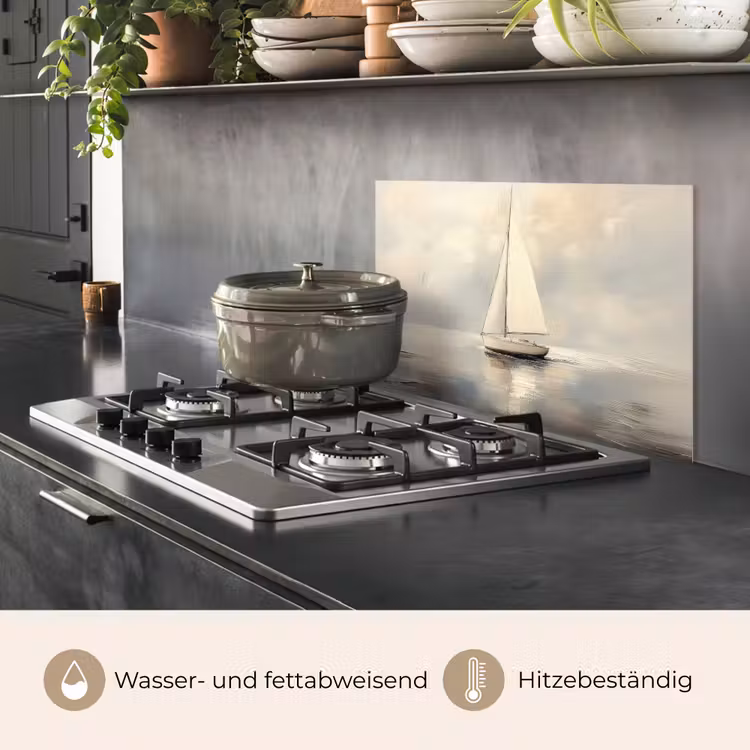 Zeilschip - Zee - Bewolkt keuken achterwand spatscherm klein -usp_DE