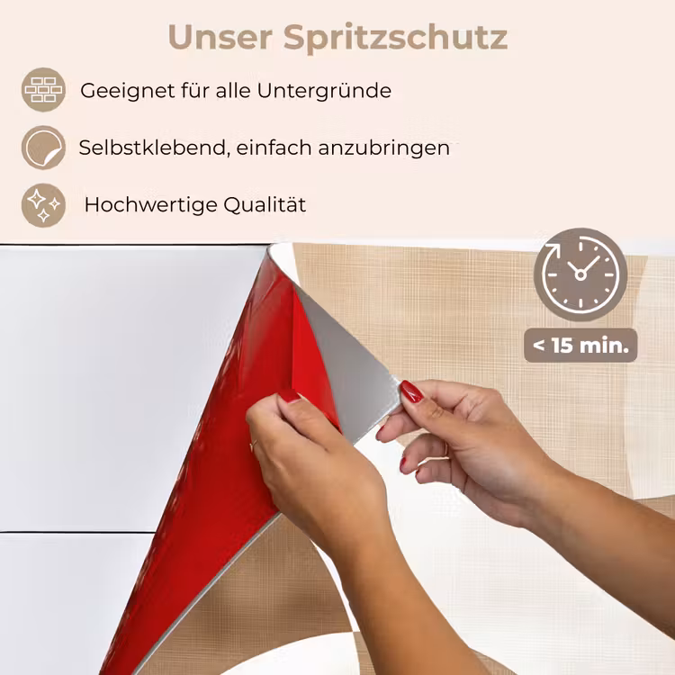 Snijdende cirkels - Overlappende vlakken keuken achterwand spatscherm klein -spatscherm_DE