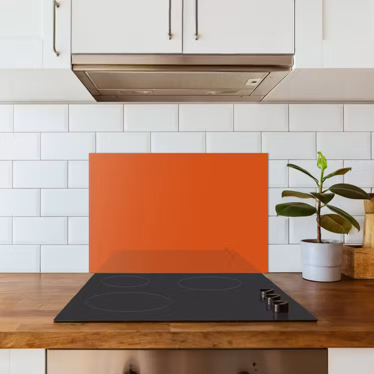 Sienna - Aarde - Kleuren - Effen keuken achterwand spatscherm klein 900 -sfeer2