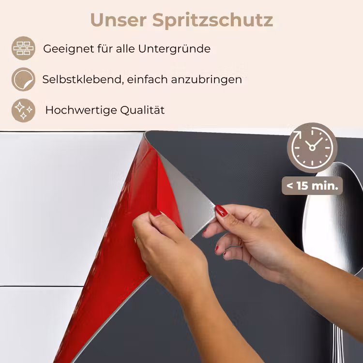 Zilver - Metaal - Lepel keuken achterwand spatscherm klein -spatscherm_DE