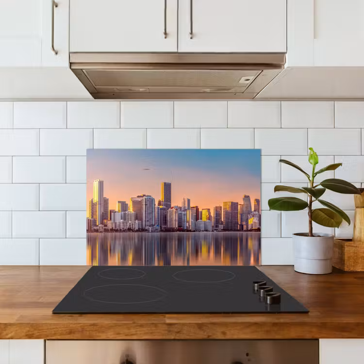 Skyline - Gebouwen - Steden keuken achterwand spatscherm klein -sfeer2