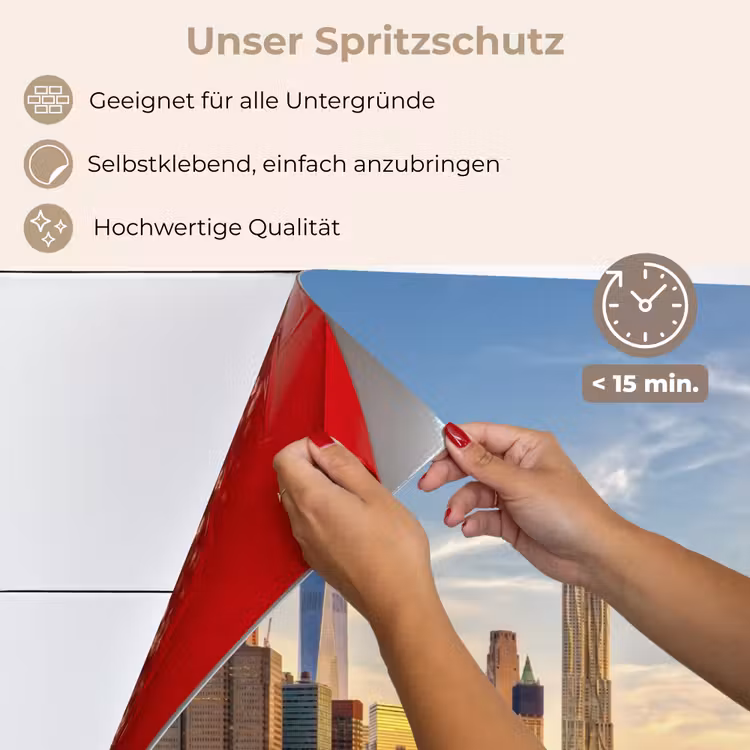 Skyline - New York - Brug - Wolkenkrabbers keuken achterwand spatscherm klein -spatscherm_DE