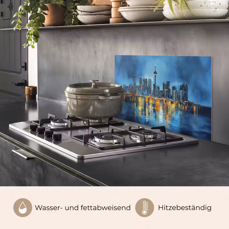 Skyline Toronto - Water - Stadslichten - Toren keuken achterwand spatscherm klein -usp_DE