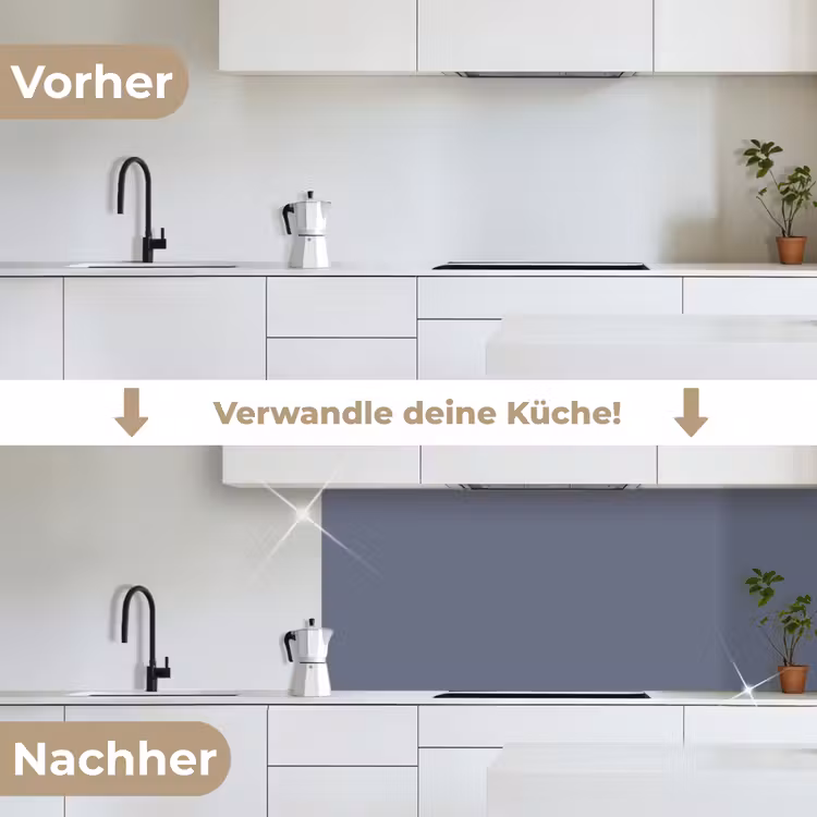 Slate - Whisper - Blauw keuken achterwand 2 middel 871 -voor-na_DE