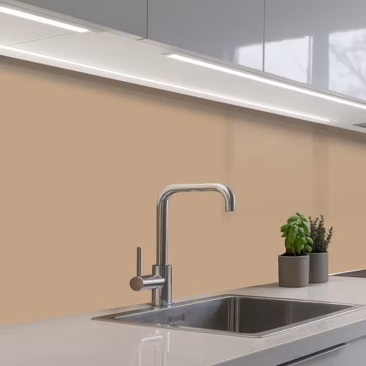 Soft - Taupe - Bruin keuken achterwand 2 middel 871 -3d_schuin