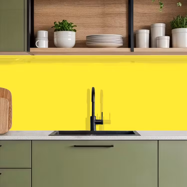 Soft - Custard - Geel keuken achterwand 2 middel 871 -sfeer3