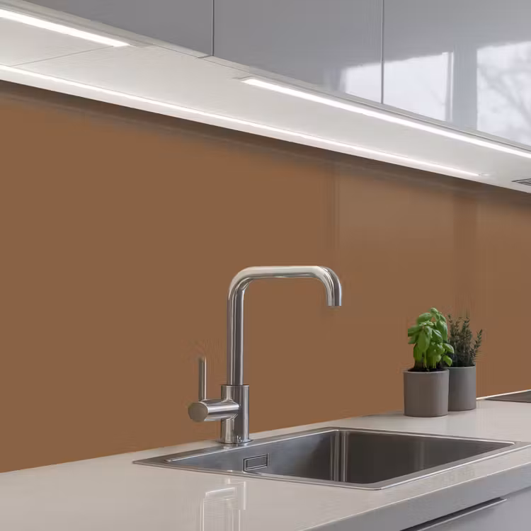 Soft - Walnut - Bruin keuken achterwand 2 middel 871 -3d_schuin
