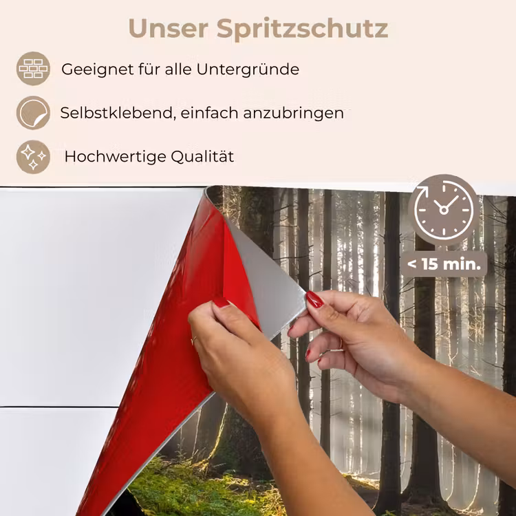 Zon - Takken - Bomen - Bos - Natuur keuken achterwand spatscherm klein -spatscherm_DE