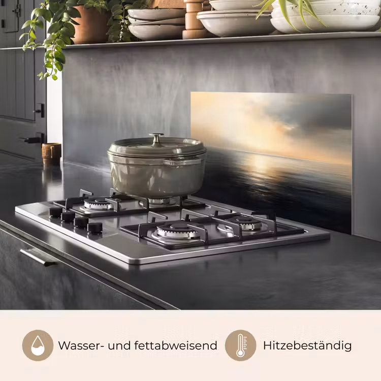 Zon - Horizon - Zee keuken achterwand spatscherm klein -usp_DE