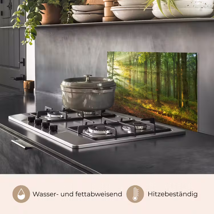 Zon - Bos - Bomen - Natuur - Herfst keuken achterwand spatscherm klein -usp_DE