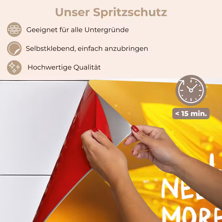Zonnebloem - Close up - Geel - Quote keuken achterwand spatscherm klein -spatscherm_DE