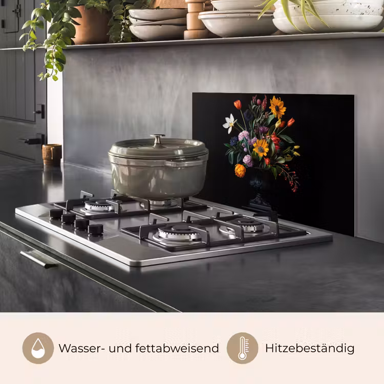 Zonnebloemen - Boeket - Kleurrijk keuken achterwand spatscherm klein -usp_DE
