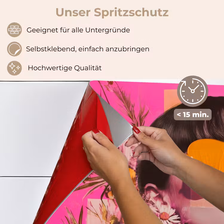 Zonnebril - Oranje - Vrouw - Planten keuken achterwand spatscherm klein -spatscherm_DE