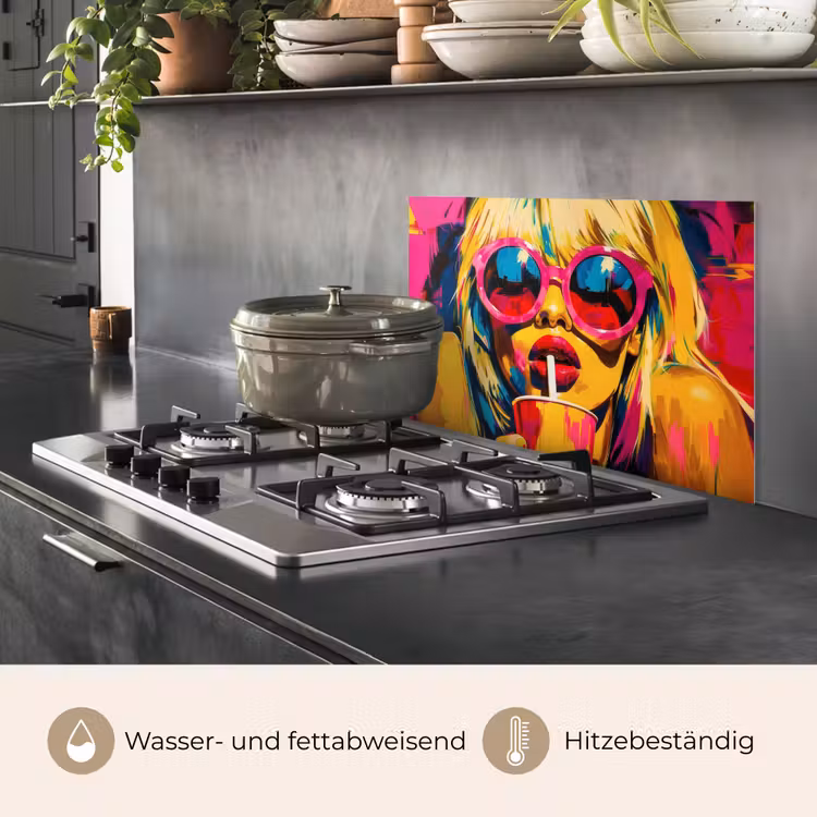Zonnebril - Roze - Vrouw - Rietje keuken achterwand spatscherm klein -usp_DE