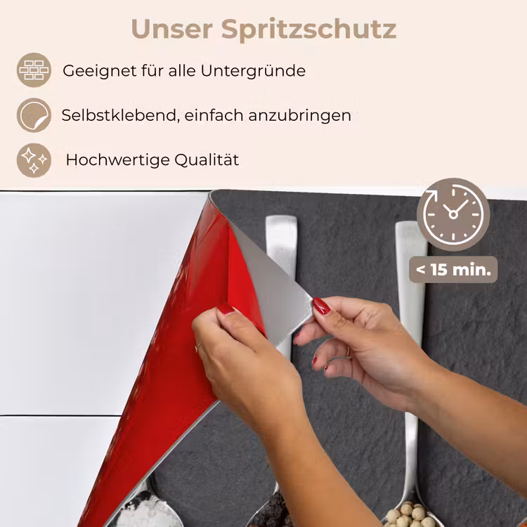 Spiegel van Smaken keuken achterwand spatscherm klein -spatscherm_DE