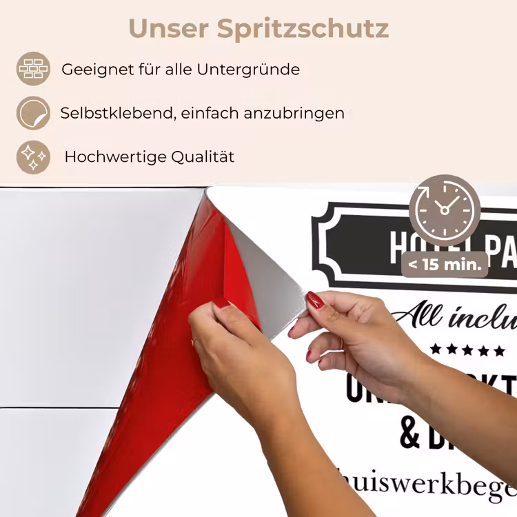 Spreuken - Hotel papa - Quotes - Vader keuken achterwand spatscherm klein -spatscherm_DE