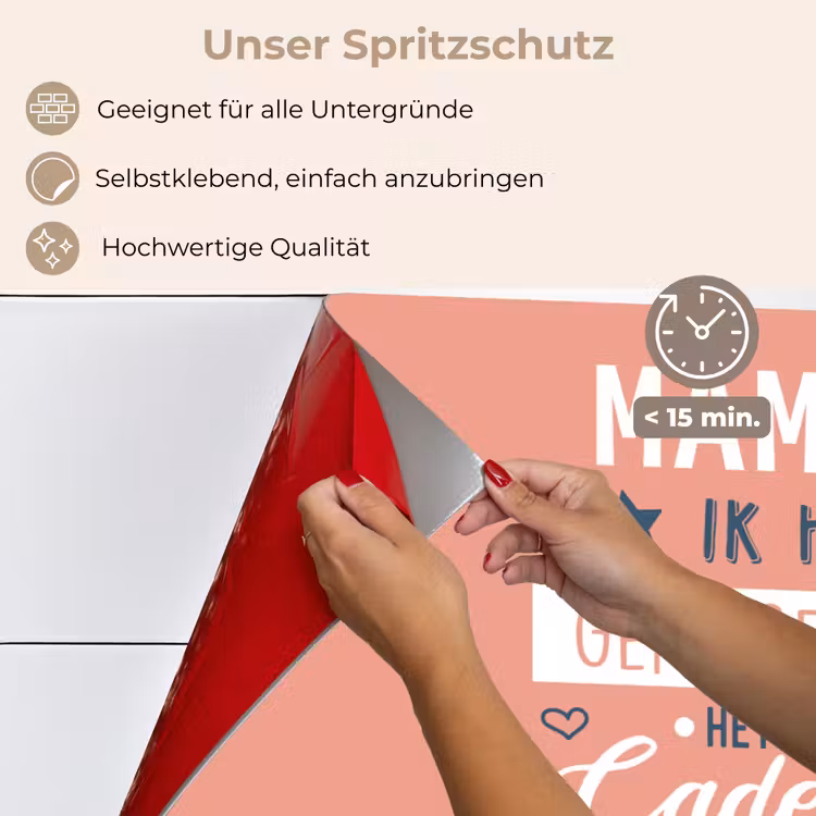 Spreuken - Mama - Quotes - Mama jij hebt ons al keuken achterwand spatscherm klein -spatscherm_DE