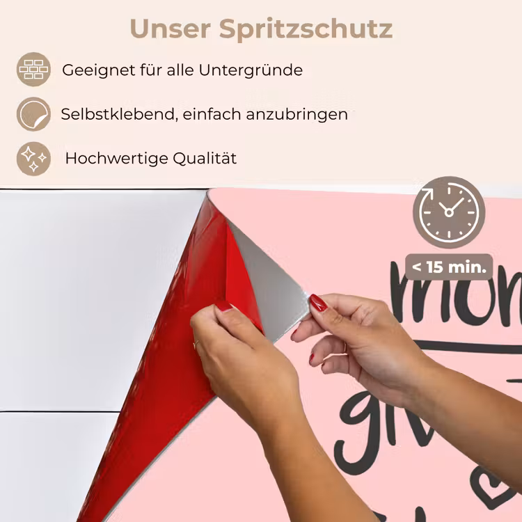 Spreuken - Moms give the best hugs - Quotes - Mama keuken achterwand spatscherm klein -spatscherm_DE