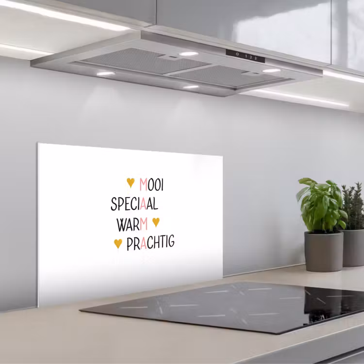 Spreuken - Mama - Quotes keuken achterwand spatscherm klein -3d_schuin