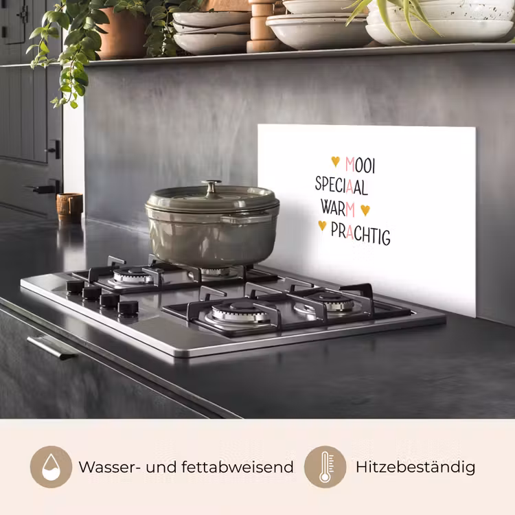 Spreuken - Mama - Quotes keuken achterwand spatscherm klein -usp_DE