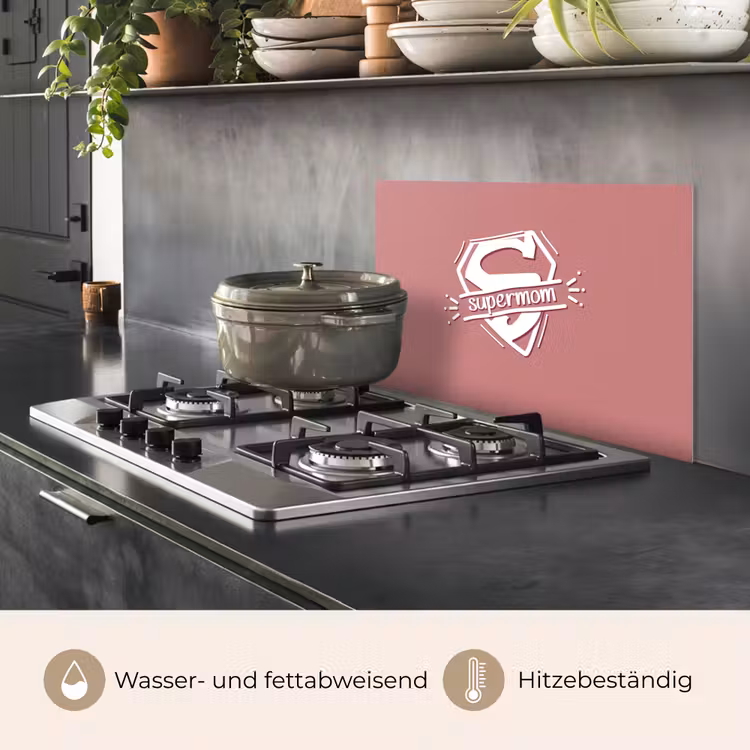 Spreuken - Supermom - Moeder - Quotes keuken achterwand spatscherm klein -usp_DE