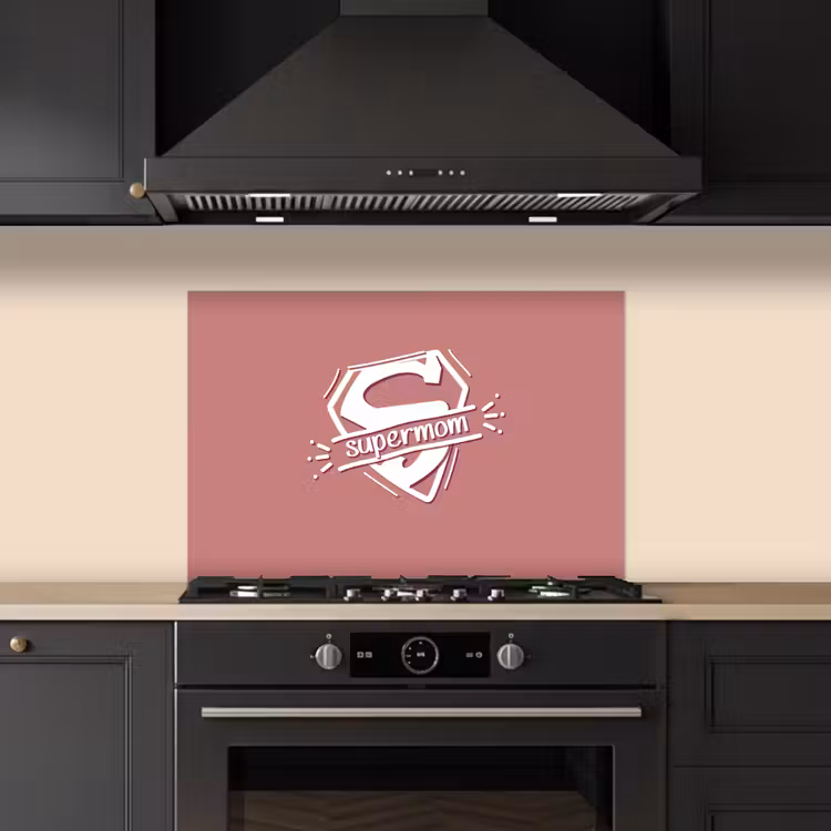 Spreuken - Supermom - Moeder - Quotes keuken achterwand spatscherm klein -sfeer1