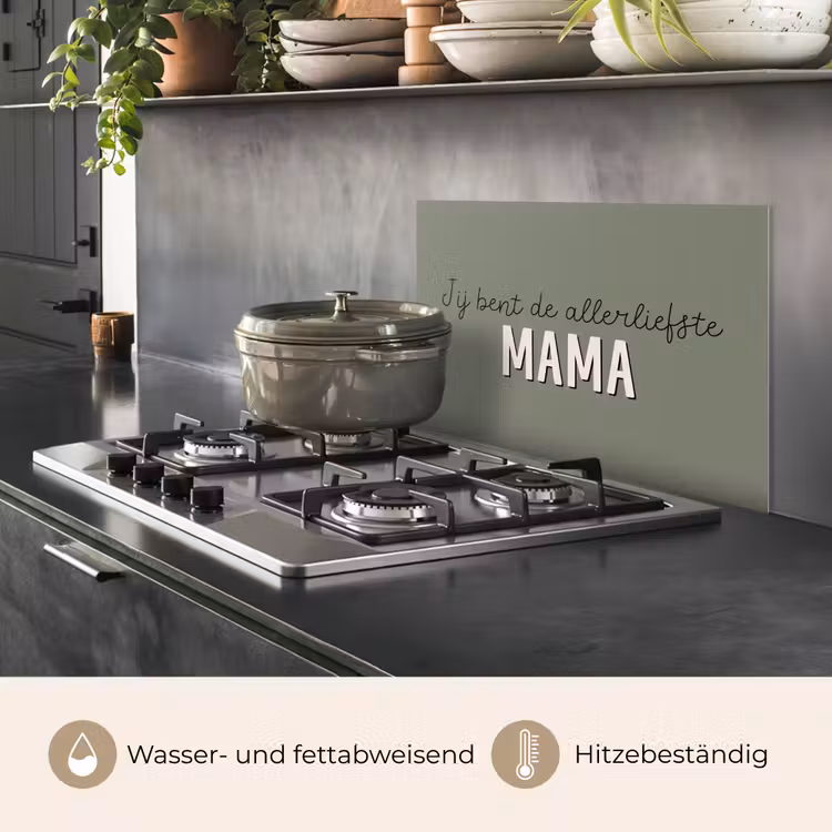 Spreuken - Quotes Jij bent de allerliefste Mama - Moederdag - Moeder cadeautje keuken achterwand spatscherm klein -usp_DE
