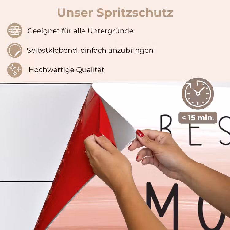 Spreuken - Quotes Best mom ever - Moederdag - Mama - Cadeau moederdag keuken achterwand spatscherm klein -spatscherm_DE