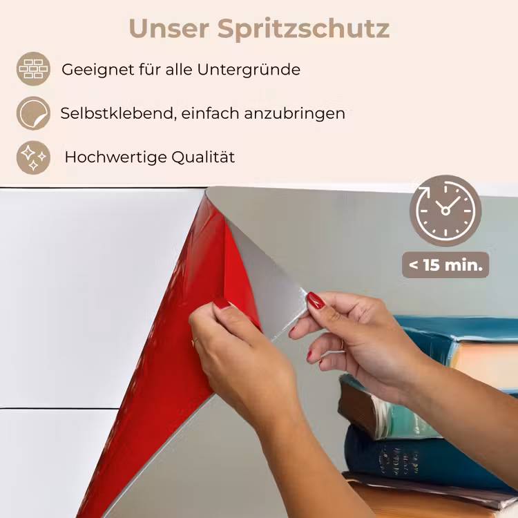 Stapel - Boeken - Groen - Daglicht keuken achterwand spatscherm klein -spatscherm_DE