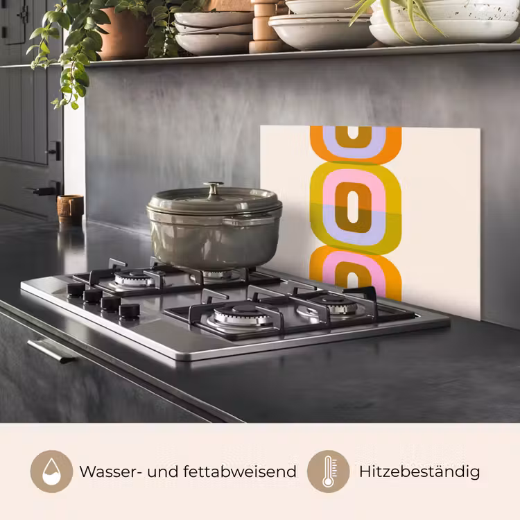 Stapel - Vormen - Geblokt - Oranje keuken achterwand spatscherm klein -usp_DE