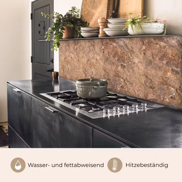 Steen - Natuur - Textuur - Abstract - Bruin keuken achterwand 2 middel -usp_DE