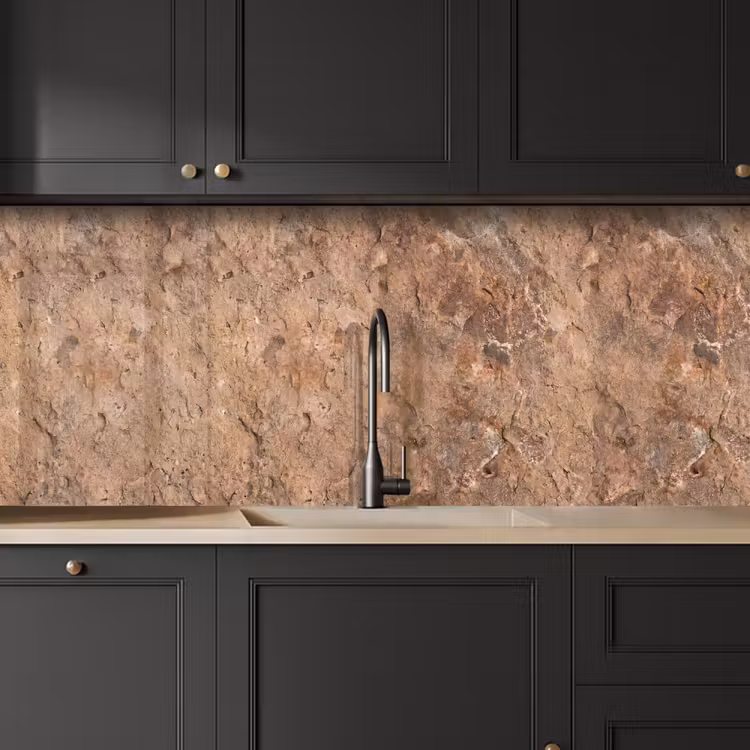 Steen - Natuur - Textuur - Abstract - Bruin keuken achterwand 2 middel -sfeer1