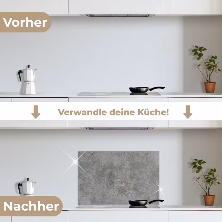 Stenen - Beton - Patronen keuken achterwand spatscherm klein 900 -voor_na_DE