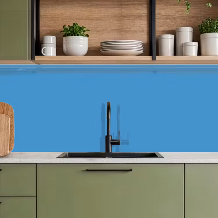 Steel - Blue - Blauw keuken achterwand 2 middel 871 -sfeer3