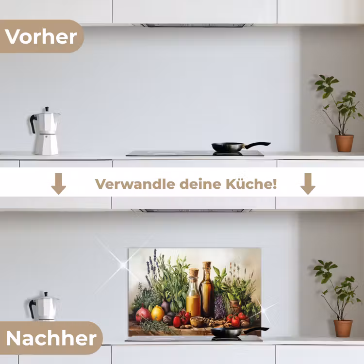 Stilleven - Kruiden - Specerijen - Fruit - Kleurrijk keuken achterwand spatscherm klein -voor_na_DE