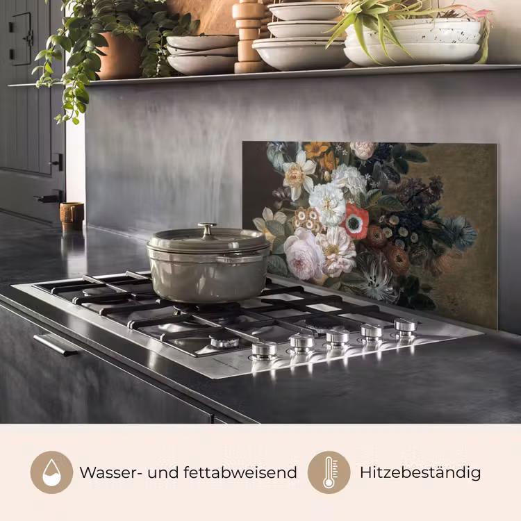 Stilleven met bloemen - Schilderij van Eelke Jelles Eelkema keuken achterwand spatscherm middel -usp_DE