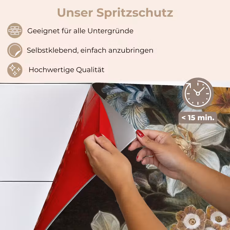 Stilleven met bloemen - Schilderij van Eelke Jelles Eelkema keuken achterwand spatscherm middel -spatscherm_DE