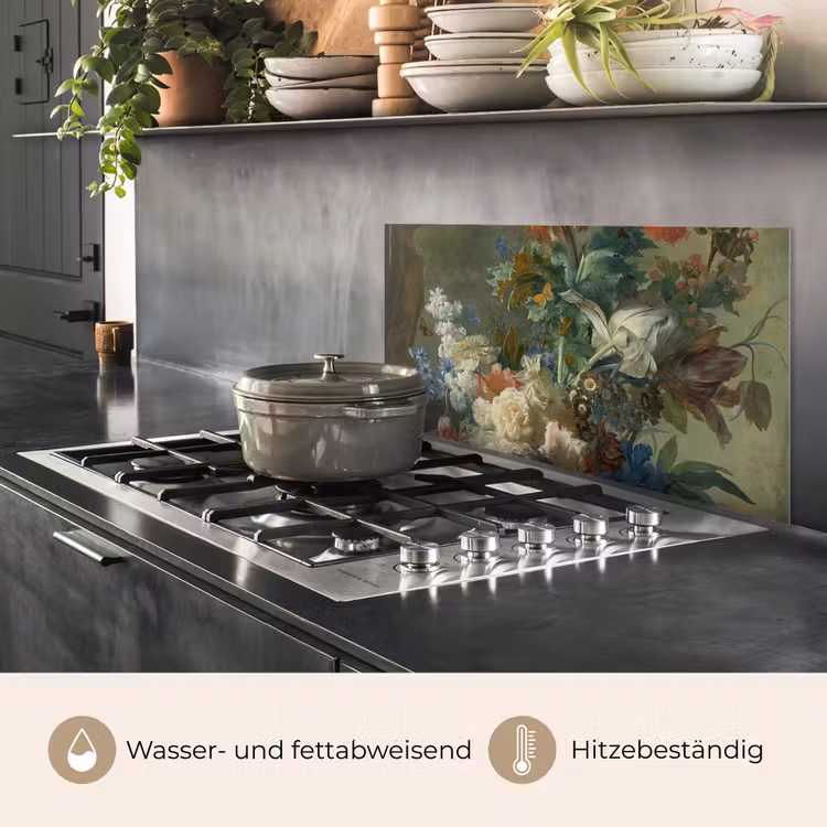 Stilleven met bloemen - Schilderij van Jan van Huysum keuken achterwand spatscherm middel -usp_DE