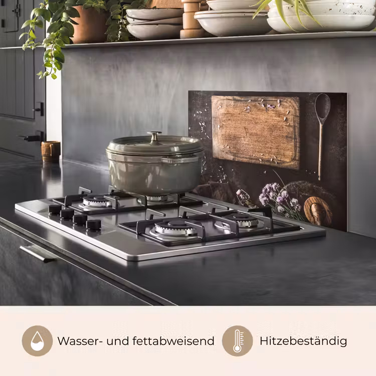 Stilleven met Snijplank keuken achterwand spatscherm klein -usp_DE