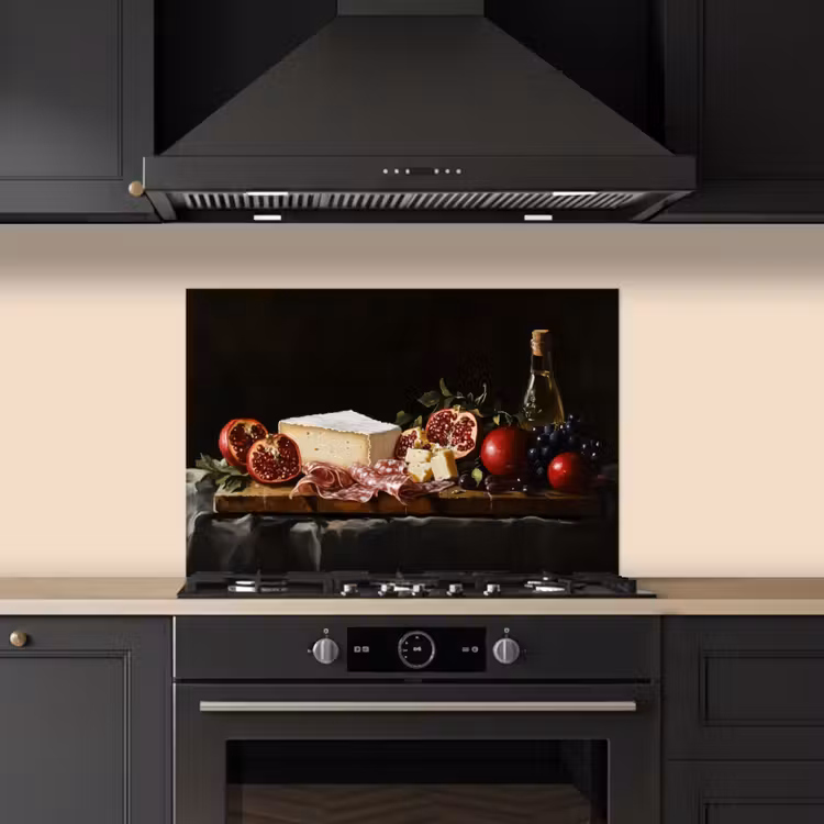 Stilleven - Vintage - Borrelplank keuken achterwand spatscherm klein -sfeer1