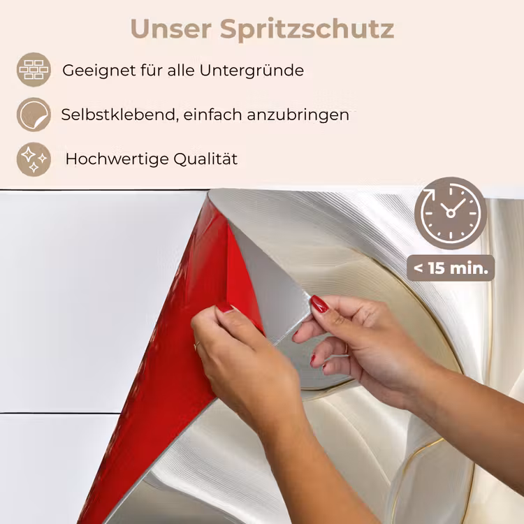 Stof - Plooien - Goud keuken achterwand spatscherm klein -spatscherm_DE